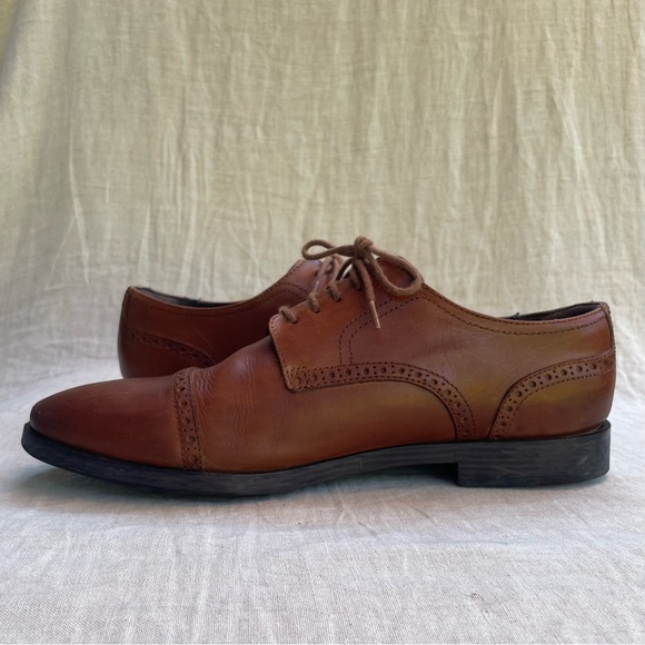 Chestnut Leather Oxfords - Picture 8 of 8